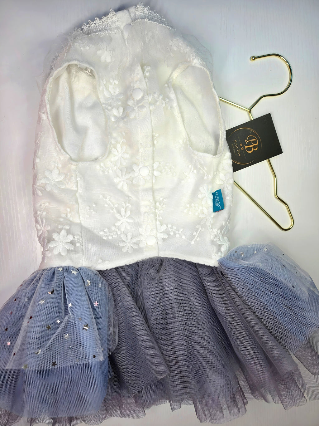 Vestido de Flores con Tutú de Estrellas
