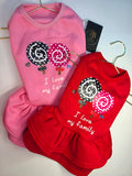 Vestido "I Love My Family" con Paletas de Dulce